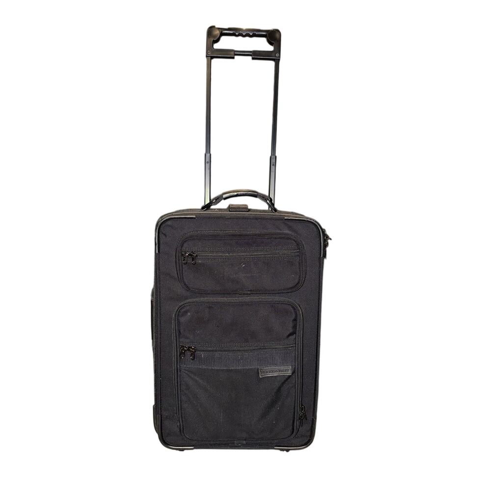 Briggs & Riley 23” Vintage Carry On Upright Rolling Suitcase Luggage Black